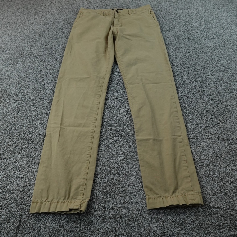 American Eagle Pants Mens 30X32 Beige Tan Brown Chino Slim Straight Flex Stretch